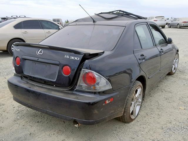 JTHBD192240090909 - 2004 LEXUS IS 300 BLACK photo 4