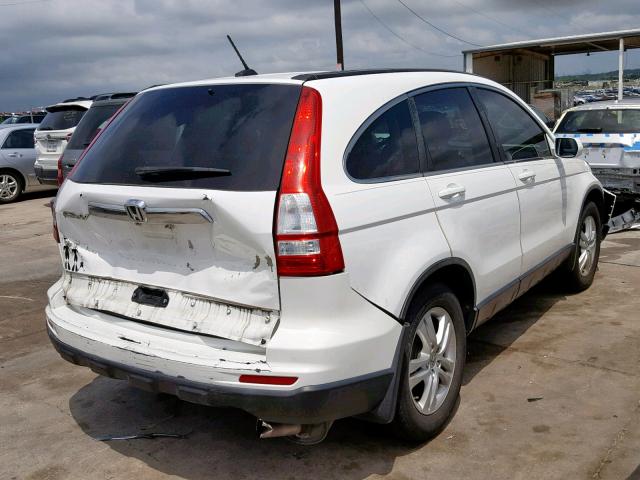 5J6RE3H76BL058671 - 2011 HONDA CR-V EXL WHITE photo 4