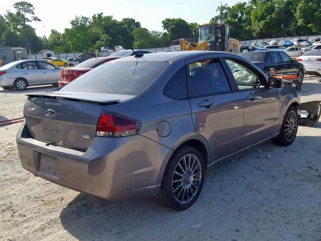 1FAHP3GN1BW124737 - 2011 FORD FOCUS SES GRAY photo 4