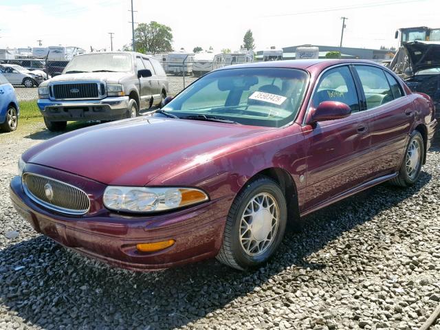 1G4HP52K434190856 - 2003 BUICK LESABRE CU MAROON photo 2