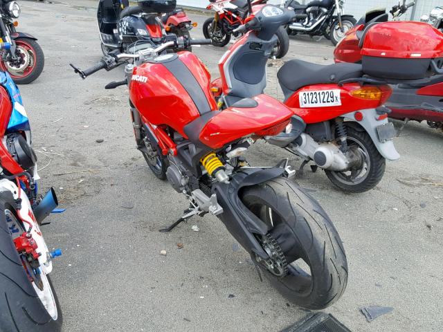 ZDM1RADN3BB045029 - 2011 DUCATI MONSTER 69 RED photo 3