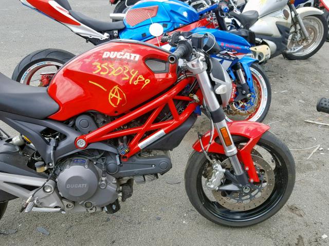 ZDM1RADN3BB045029 - 2011 DUCATI MONSTER 69 RED photo 5