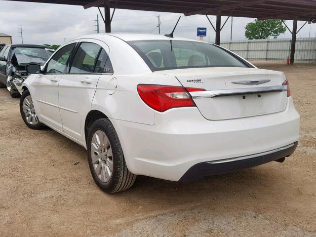 1C3CCBAB3DN604610 - 2013 CHRYSLER 200 LX WHITE photo 3