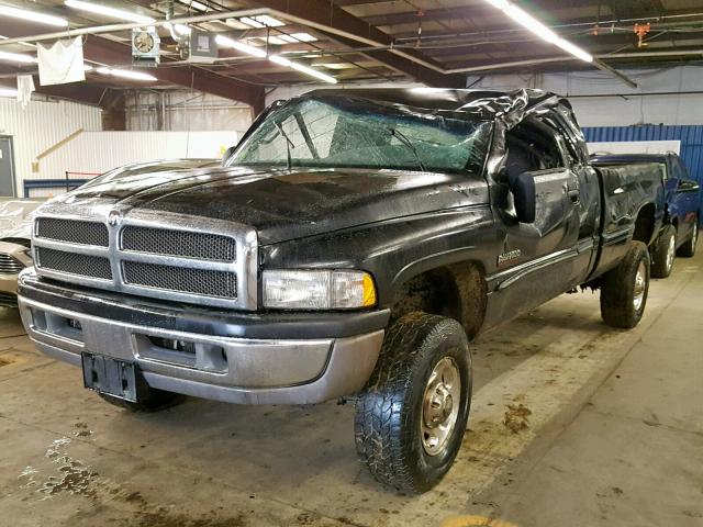 3B7KF236X2M254351 - 2002 DODGE RAM 2500 BLACK photo 2