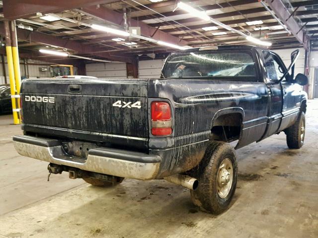 3B7KF236X2M254351 - 2002 DODGE RAM 2500 BLACK photo 4