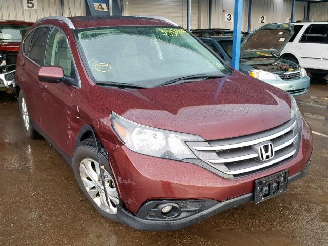 5J6RM4H72CL004830 - 2012 HONDA CR-V EXL BURGUNDY photo 1