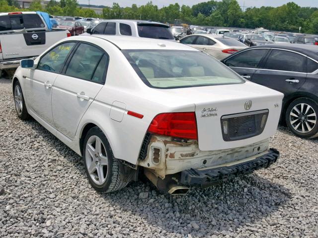 19UUA66296A067100 - 2006 ACURA 3.2TL WHITE photo 3