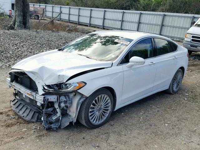 3FA6P0K96DR266779 - 2013 FORD FUSION TIT WHITE photo 2