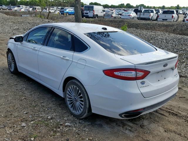 3FA6P0K96DR266779 - 2013 FORD FUSION TIT WHITE photo 3