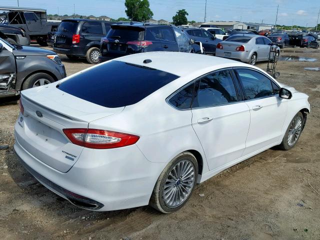 3FA6P0K96DR266779 - 2013 FORD FUSION TIT WHITE photo 4