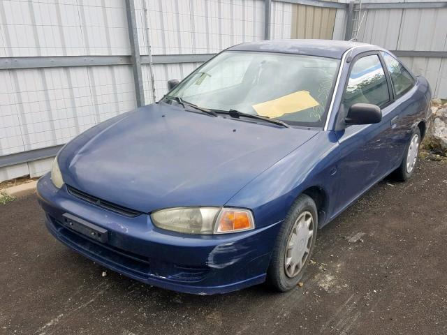 JA3AY11A11U033740 - 2001 MITSUBISHI MIRAGE DE BLUE photo 2