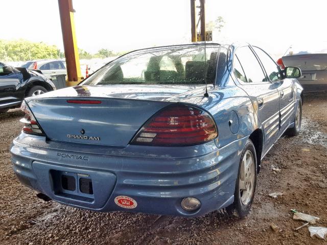 1G2NE52E9XM726511 - 1999 PONTIAC GRAND AM S BLUE photo 4