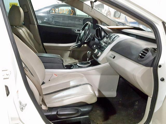 JM3ER29L780171402 - 2008 MAZDA CX-7 WHITE photo 5