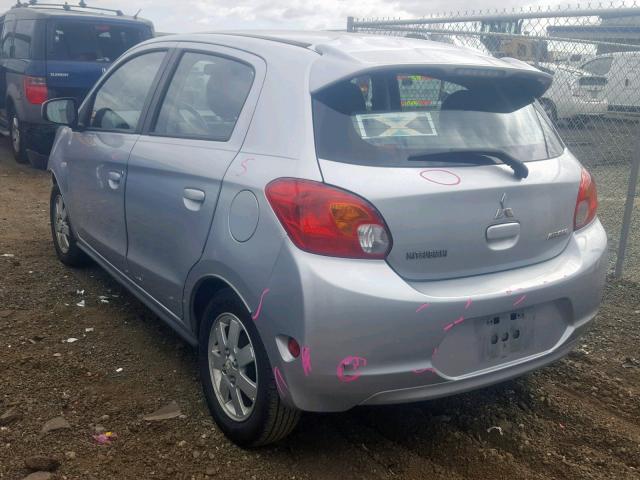 ML32A3HJ6EH003436 - 2014 MITSUBISHI MIRAGE DE SILVER photo 3