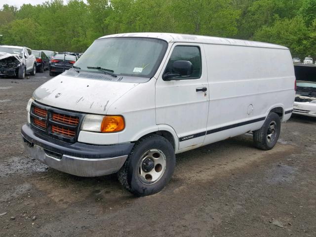 2D7HB11X23K500250 - 2003 DODGE RAM VAN B1 WHITE photo 2