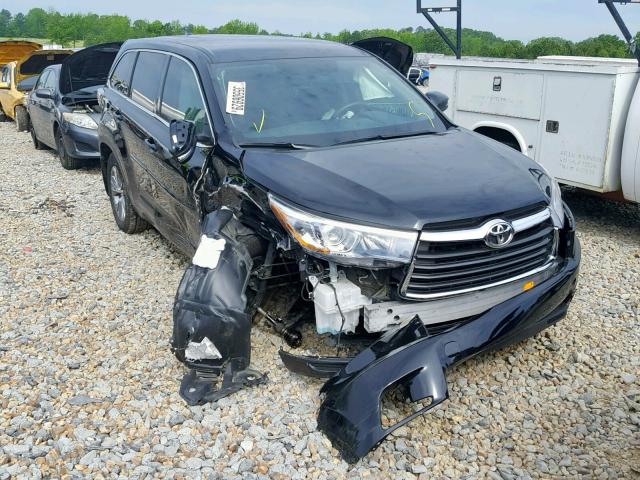 5TDZKRFH3GS169732 - 2016 TOYOTA HIGHLANDER BLACK photo 1