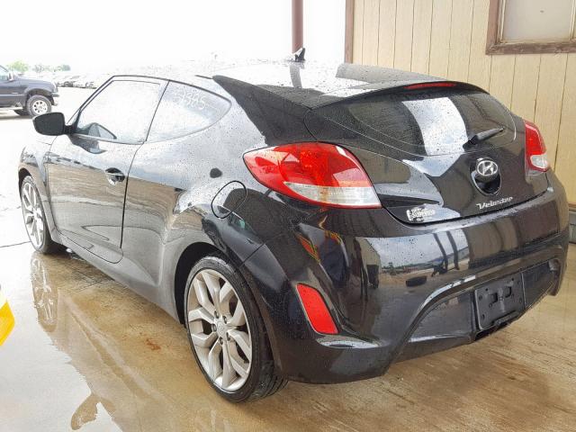 KMHTC6AD5DU101442 - 2013 HYUNDAI VELOSTER BLACK photo 3