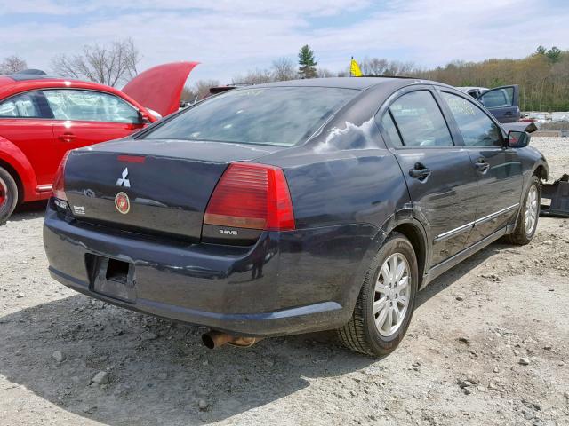 4A3AB56S66E007273 - 2006 MITSUBISHI GALANT LS BLACK photo 4