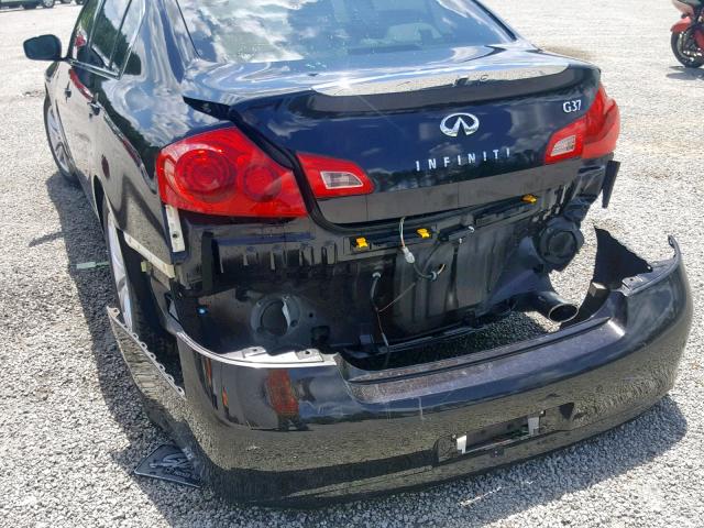 JN1CV6AP3DM719984 - 2013 INFINITI G37 BASE BLACK photo 9