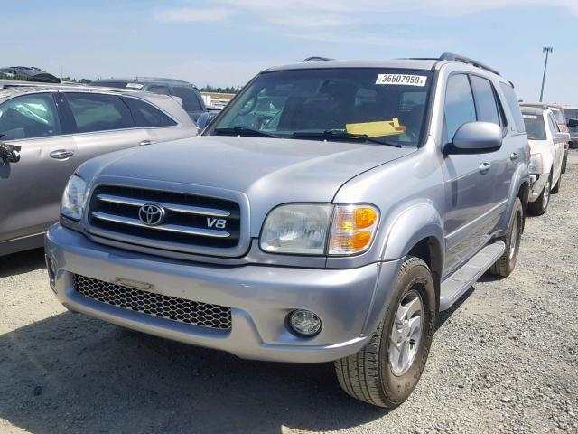 5TDBT48A72S116588 - 2002 TOYOTA SEQUOIA LI SILVER photo 2