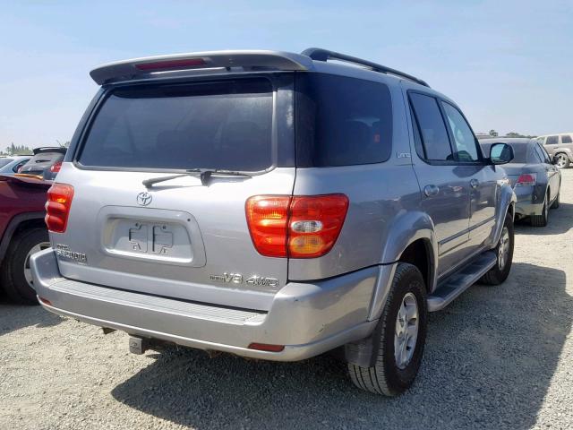 5TDBT48A72S116588 - 2002 TOYOTA SEQUOIA LI SILVER photo 4