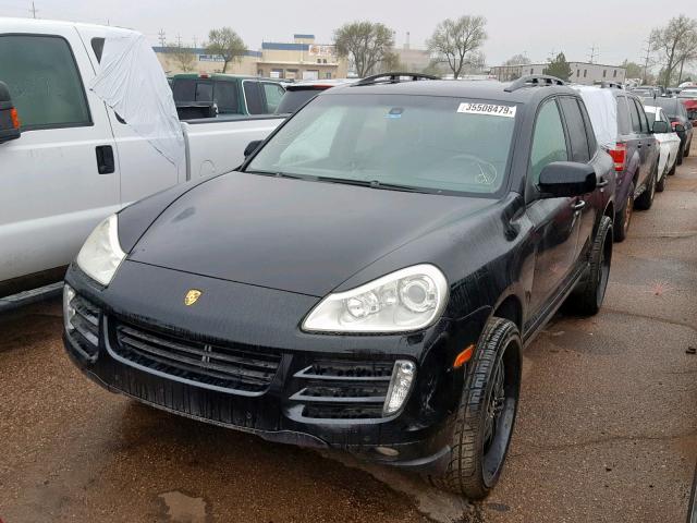 WP1AB29P28LA41975 - 2008 PORSCHE CAYENNE S BLACK photo 2