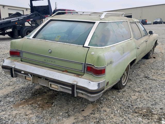 4R45T5X140992 - 1975 BUICK ESTATE WGN GREEN photo 4