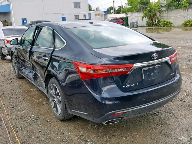 4T1BK1EB0GU231787 - 2016 TOYOTA AVALON XLE CHARCOAL photo 3