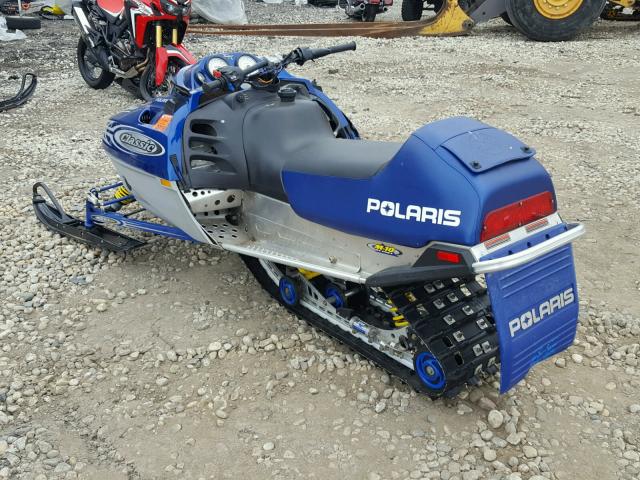 4XAND6ES62B205974 - 2002 POLARIS 600 BLUE photo 3