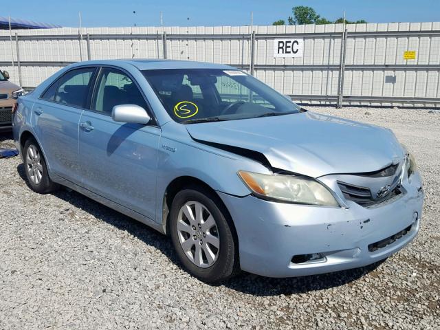 4T1BB46K99U063067 - 2009 TOYOTA CAMRY HYBR BLUE photo 1