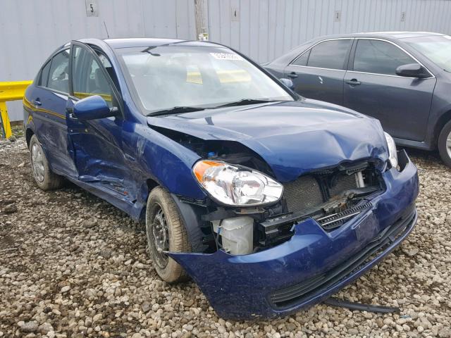 KMHCN4AC5AU448299 - 2010 HYUNDAI ACCENT GLS BLUE photo 1