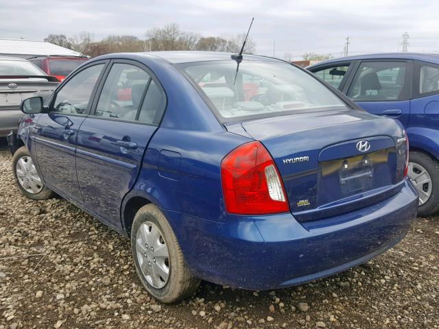 KMHCN4AC5AU448299 - 2010 HYUNDAI ACCENT GLS BLUE photo 3