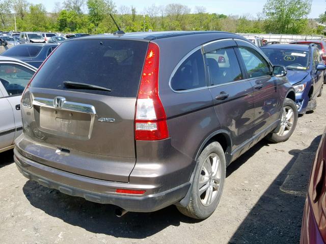 5J6RE4H78AL049118 - 2010 HONDA CR-V EXL GRAY photo 4