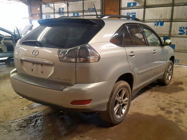 JTJHW31U260044365 - 2006 LEXUS RX 400 SILVER photo 4