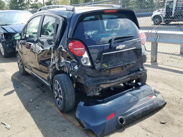 KL8CF6S97DC578636 - 2013 CHEVROLET SPARK 2LT BLACK photo 3