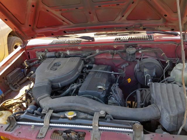 1N6SD11S0RC413516 - 1994 NISSAN TRUCK BASE RED photo 7