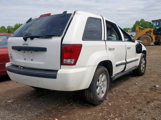 1J8GR48K18C220574 - 2008 JEEP GRAND CHER WHITE photo 4