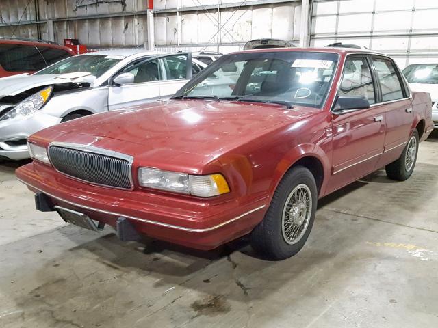 3G4AG55M8RS611436 - 1994 BUICK CENTURY SP RED photo 2