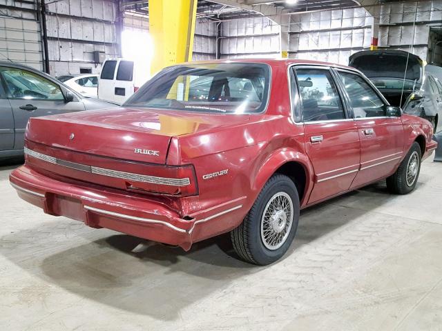 3G4AG55M8RS611436 - 1994 BUICK CENTURY SP RED photo 4