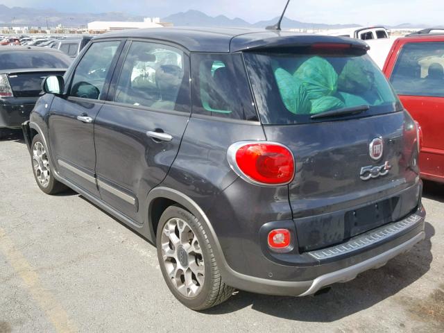 ZFBCFADH5EZ008134 - 2014 FIAT 500L TREKK CHARCOAL photo 3