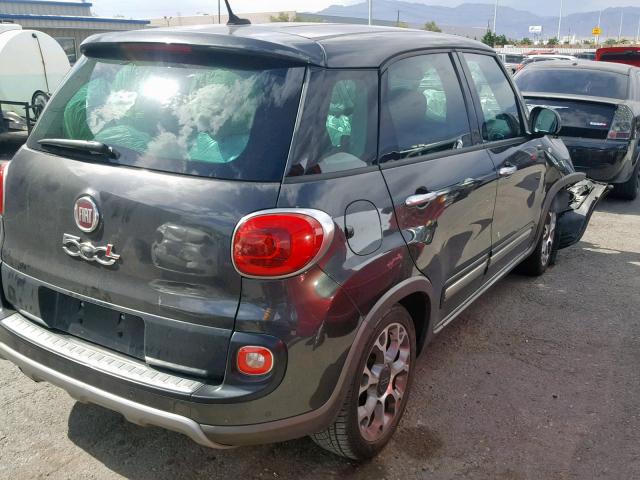 ZFBCFADH5EZ008134 - 2014 FIAT 500L TREKK CHARCOAL photo 4