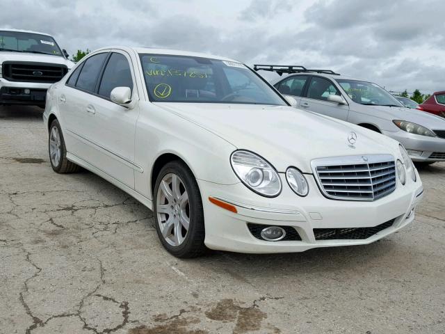 WDBUF56X87B137251 - 2007 MERCEDES-BENZ E 350 WHITE photo 1