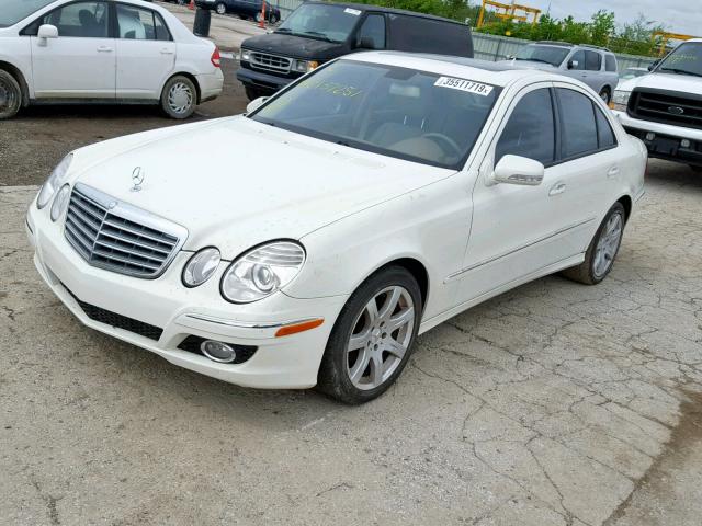 WDBUF56X87B137251 - 2007 MERCEDES-BENZ E 350 WHITE photo 2