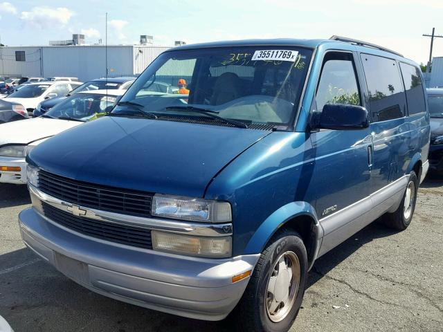 1GNDM19W9YB129008 - 2000 CHEVROLET ASTRO GREEN photo 2