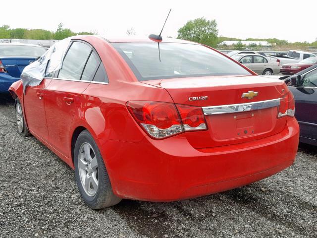 1G1PC5SB9F7280673 - 2015 CHEVROLET CRUZE LT RED photo 3