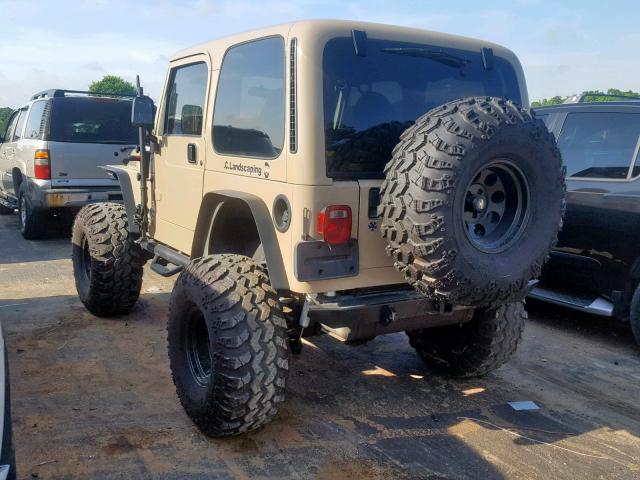 1J4FY29P8VP438966 - 1997 JEEP WRANGLER / CREAM photo 3