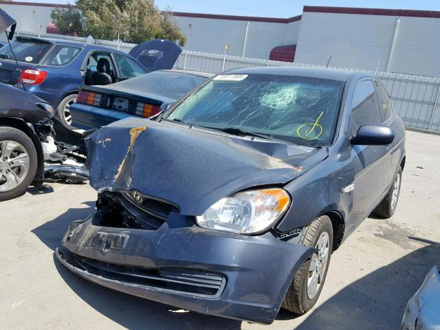 KMHCM3AC8BU197311 - 2011 HYUNDAI ACCENT GL BLACK photo 2