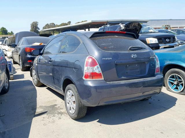 KMHCM3AC8BU197311 - 2011 HYUNDAI ACCENT GL BLACK photo 3