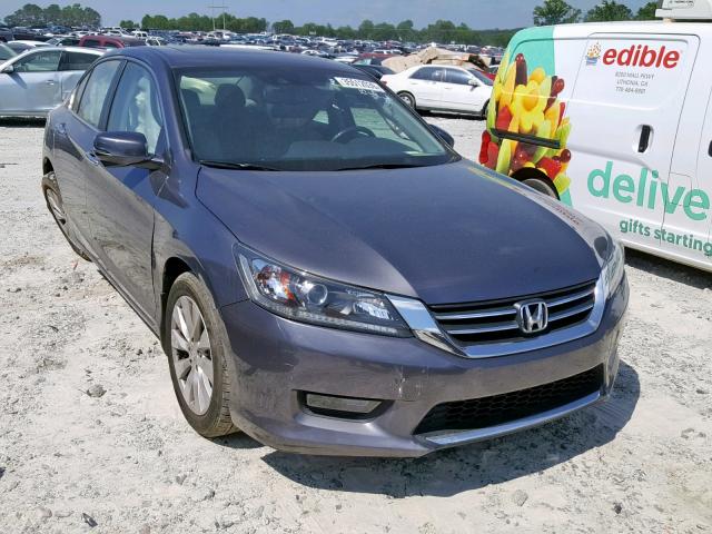 1HGCR2F82EA092713 - 2014 HONDA ACCORD EXL GRAY photo 1