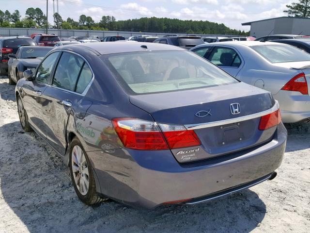 1HGCR2F82EA092713 - 2014 HONDA ACCORD EXL GRAY photo 3